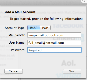 Hotmail Imap For Mac