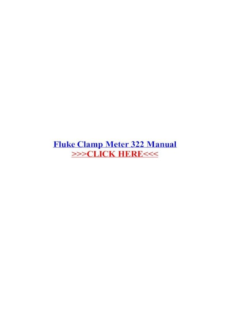 Fluke 8000a manual pdf